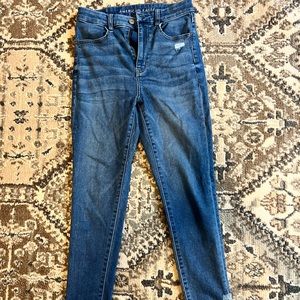 High rise skinny jeans